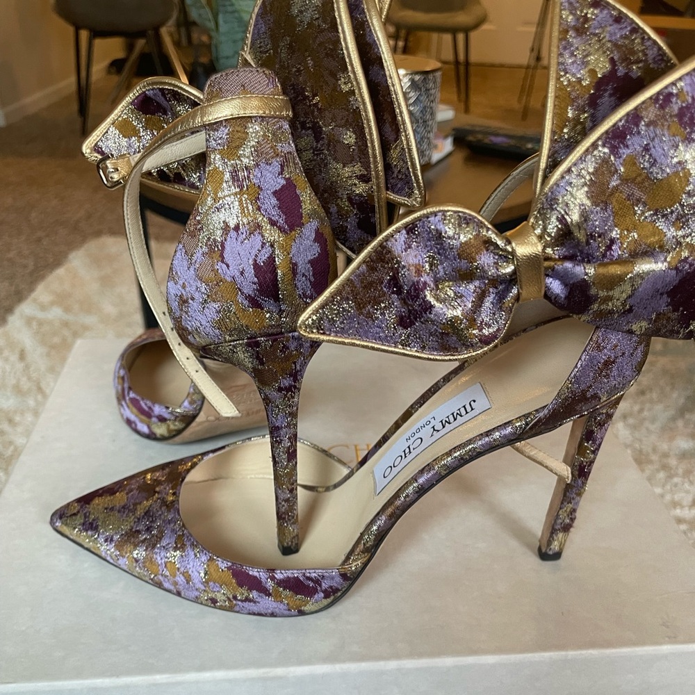Jimmy Choo Kelley 100 Grape Mix Pump